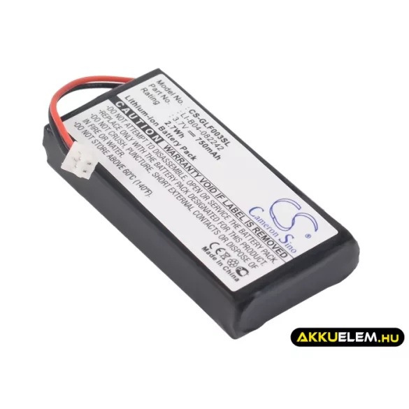 Utángyártott Golf Buddy GPS Li-ion akkumulátor 3.7V 750mAh LI-B04-082242 - CameronSino