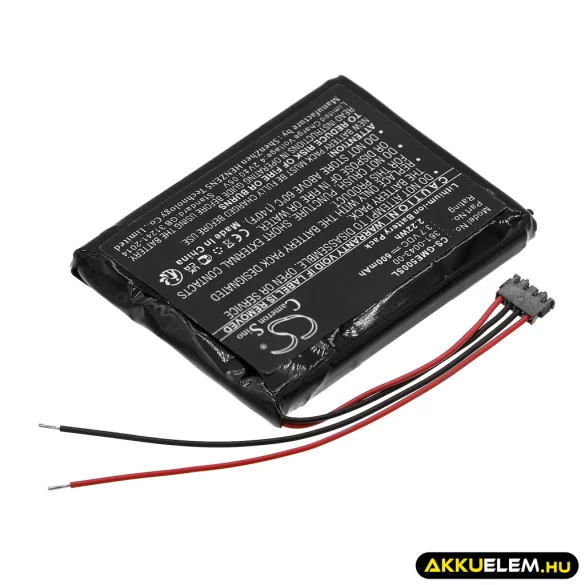 Utángyártott Garmin GPS Li-ion akkumulátor 3.7V 600mAh 361-0043-00, 361-0043-01 - CameronSino