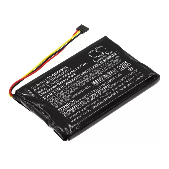 Utángyártott Garmin GPS Li-ion akkumulátor 3.7V 1000mAh KE37BE49D0DX3 - CameronSino