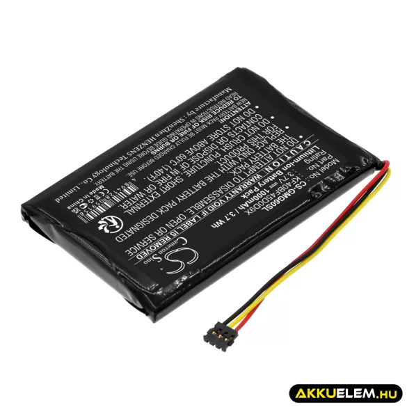 Utángyártott Garmin GPS Li-ion akkumulátor 3.7V 1000mAh KF40BF45D0D9X - CameronSino