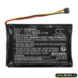 Utángyártott Garmin GPS Li-ion akkumulátor 3.7V 1000mAh KF40BF45D0D9X - CameronSino