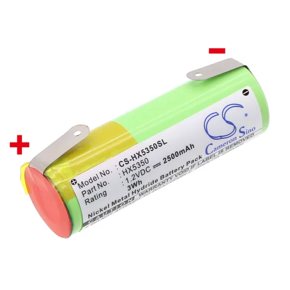 Utángyártott Philips Fogkefe Ni-MH akkumulátor 1.2V 2500mAh - CameronSino