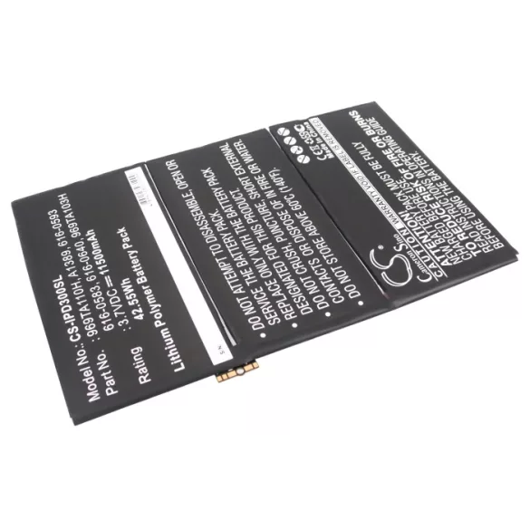 Utángyártott Apple Tablet Li-Polymer akkumulátor 3.7V 11500mAh 616-0586, 616-0604 - CameronSino