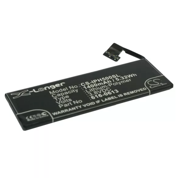 Utángyártott Apple mobil Li-Polymer akkumulátor 3.8V 1400mAh 616-0611, AAP353292PA - CameronSino