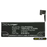 Utángyártott Apple mobil Li-Polymer akkumulátor 3.8V 1400mAh 616-0611, AAP353292PA - CameronSino
