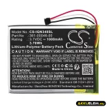 Utángyártott Garmin GPS Li-Polymer akkumulátor 3.7V 1000mAh 361-00046-00, 361-00046-01 - CameronSino