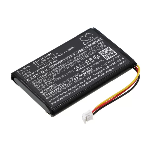 Utángyártott Logitech Távirányító Li-ion akkumulátor 3.7V 1050mAh 533-000084, 1209 - CameronSino