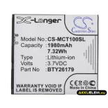 Utángyártott Mobistel mobil Li-ion akkumulátor 3.7V 1980mAh BTY26179, BTY26179MOBISTEL/STD - CameronSino