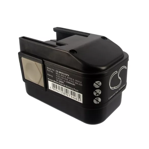 Utángyártott Milwaukee szerszámgép Ni-MH akkumulátor 9.6V 3300mAh 4932353638, 4932366429 - CameronSino