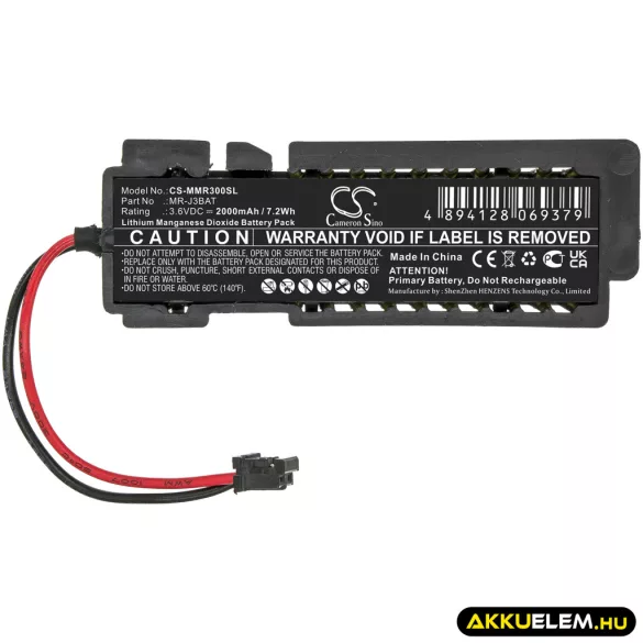Utángyártott Mitsubishi PLC Li-MnO2 elem 3.6V 2000mAh MR-J3BAT - CameronSino