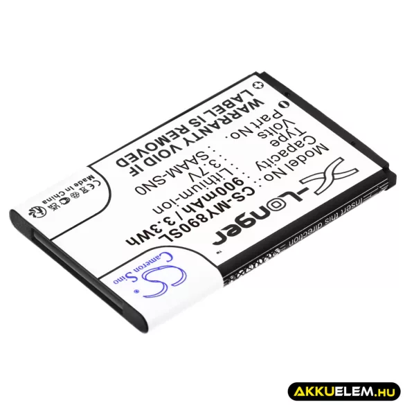 Utángyártott ZiO mobil Li-ion akkumulátor 3.7V 900mAh - CameronSino