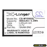 Utángyártott ZiO mobil Li-ion akkumulátor 3.7V 900mAh - CameronSino