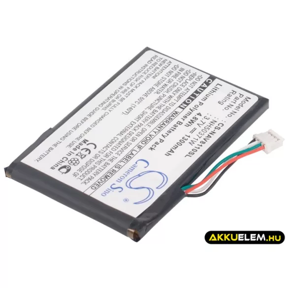 Utángyártott Navigon GPS Li-Polymer akkumulátor 3.7V 1300mAh 761NH50371W - CameronSino