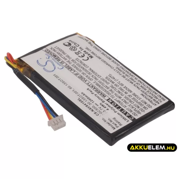 Utángyártott Navigon GPS Li-Polymer akkumulátor 3.7V 1200mAh GC500, 30.13SOT.001 - CameronSino