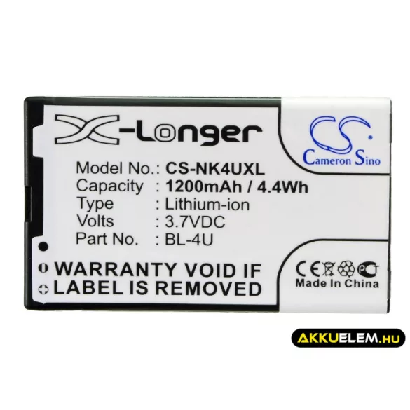 Utángyártott BLU mobil Li-ion akkumulátor 3.7V 1200mAh N4U85T - CameronSino
