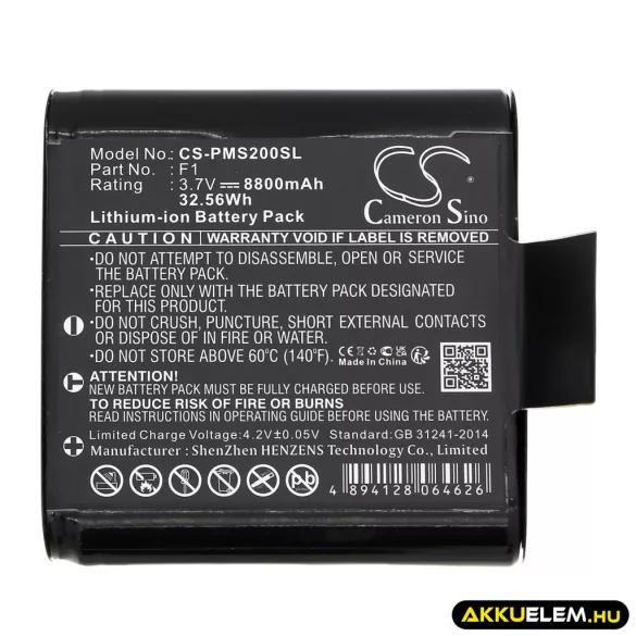 Utángyártott Pure digitális rádió Li-ion akkumulátor 3.7V 8800mAh F1 - CameronSino