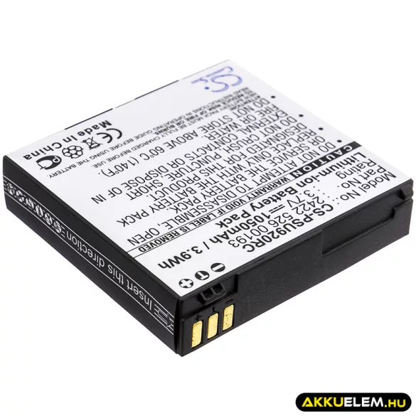 Utángyártott Philips Távirányító Li-ion akkumulátor 3.7V 1050mAh 242252600193 - CameronSino