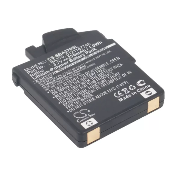 Utángyártott Sennheiser Vezeték nélküli fejhallgató Li-Polymer akkumulátor 3.7V 270mAh 121147748, BA 370 PX - CameronSino