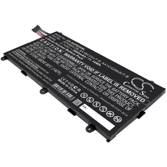 Utángyártott Samsung Tablet Li-Polymer akkumulátor 3.7V 3000mAh SP4960C3B, AA1BC20o/T-B - CameronSino