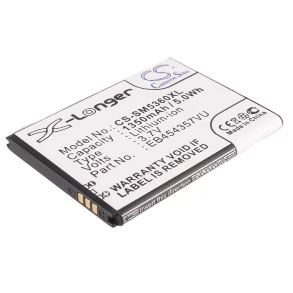 Utángyártott Samsung mobil Li-ion akkumulátor 3.7V 1350mAh EB454357VU, EB454357VA - CameronSino