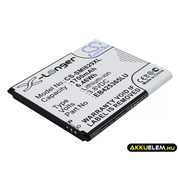 Utángyártott Samsung mobil Li-ion akkumulátor 3.8V 1700mAh EB425365LU - CameronSino