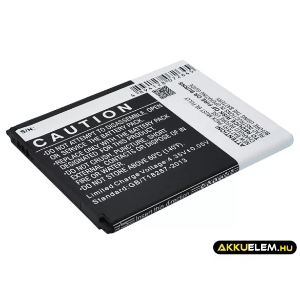Utángyártott Samsung mobil Li-ion akkumulátor 3.8V 1700mAh EB425365LU - CameronSino