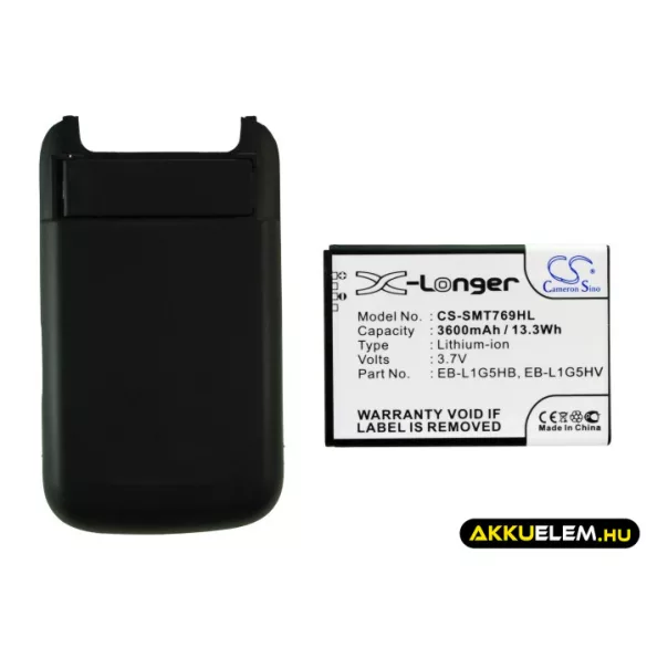 Utángyártott T-Mobile mobil Li-ion akkumulátor 3.7V 3600mAh EB-L1G5HB, EB-L1G5HBA - CameronSino