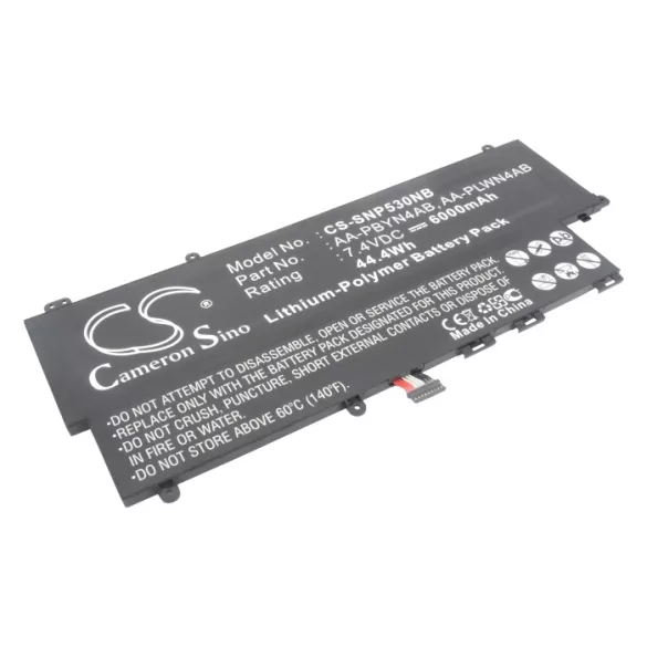 Utángyártott Samsung laptop Li-Polymer akkumulátor 7.4V 6000mAh AA-PBYN4AB, AA-PLWN4AB - CameronSino