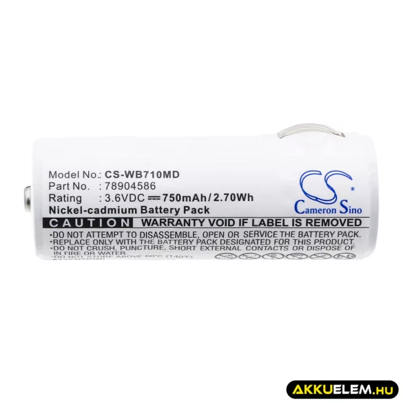 Utángyártott Siemens Orvosi Ni-CD akkumulátor 3.6V 750mAh - CameronSino