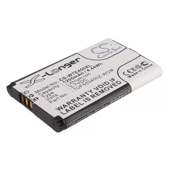 Utángyártott Wacom Tablet Li-ion akkumulátor 3.7V 1200mAh 1UF553450Z-WCM, B056P036-1004 - CameronSino