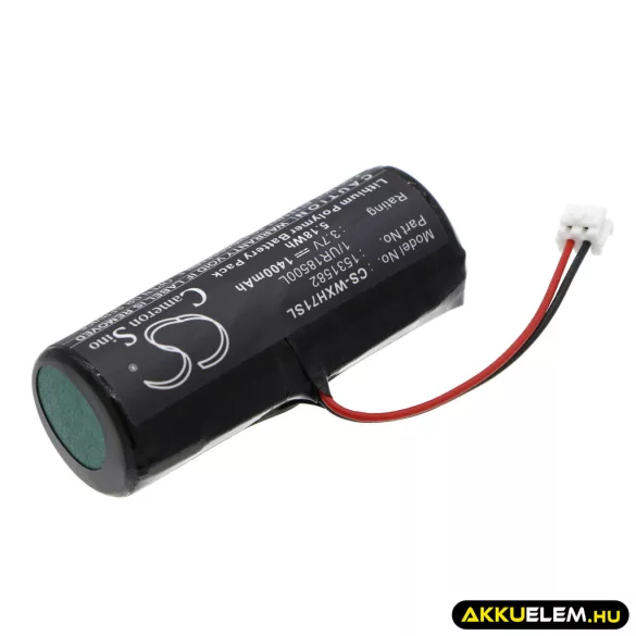 Utángyártott Wella Borotva Li-ion akkumulátor 3.7V 1400mAh 1531582, 1/UR18500L - CameronSino