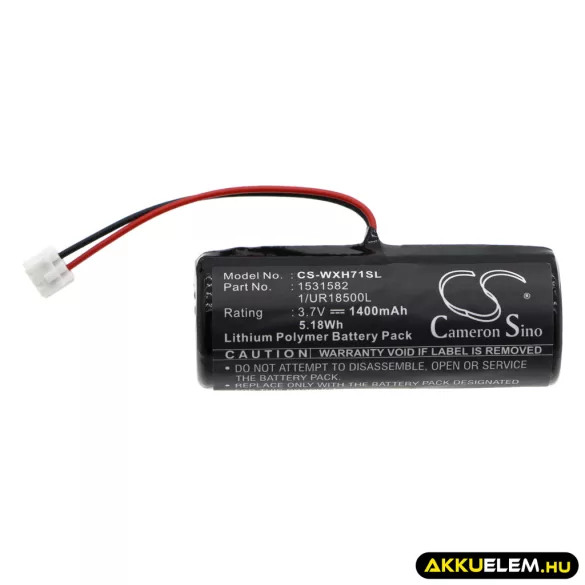 Utángyártott Wella Borotva Li-ion akkumulátor 3.7V 1400mAh 1531582, 1/UR18500L - CameronSino