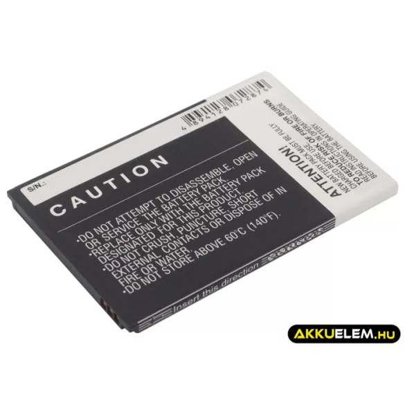 Utángyártott MetroPCS mobil Li-ion akkumulátor 3.7V 1800mAh - CameronSino