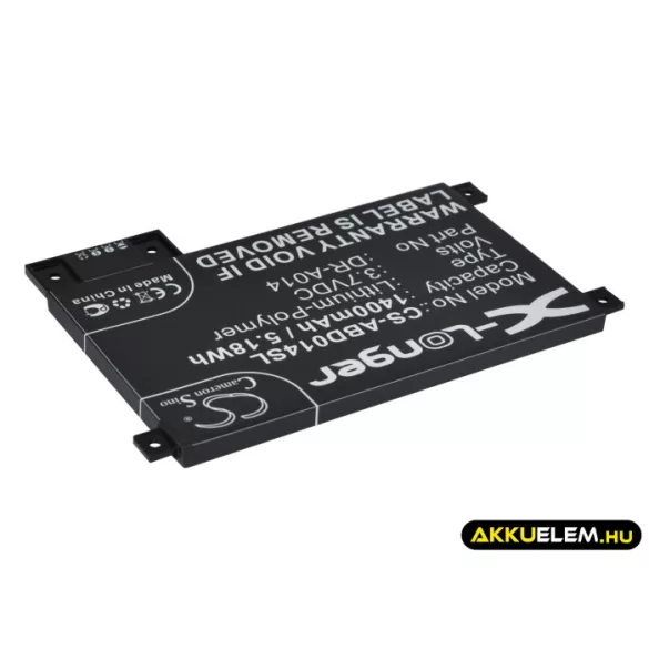 Utángyártott Amazon E-könyv Li-Polymer akkumulátor 3.7V 1400mAh DR-A014, 170-1056-00 - CameronSino