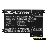 Utángyártott Amazon E-könyv Li-Polymer akkumulátor 3.7V 1400mAh DR-A014, 170-1056-00 - CameronSino