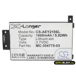 Utángyártott Amazon E-könyv Li-ion akkumulátor 3.7V 1600mAh S2011-003-A, MC-354775-03 - CameronSino