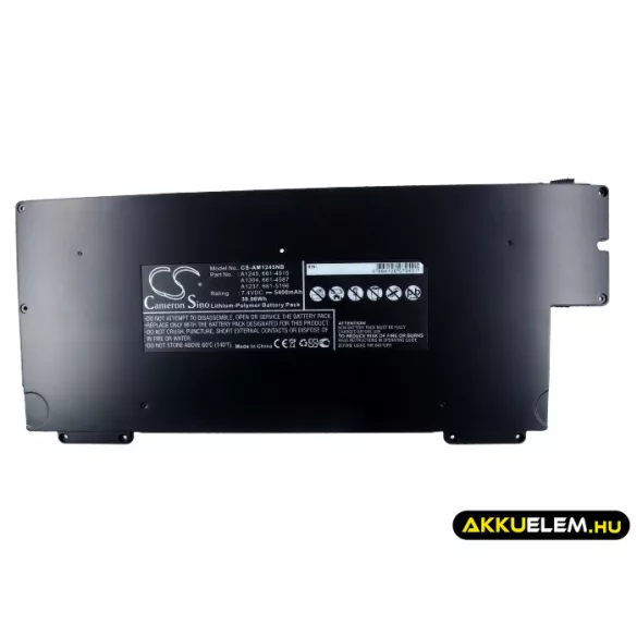 Utángyártott Apple laptop Li-Polymer akkumulátor 7.4V 5400mAh A1245, A1304 - CameronSino