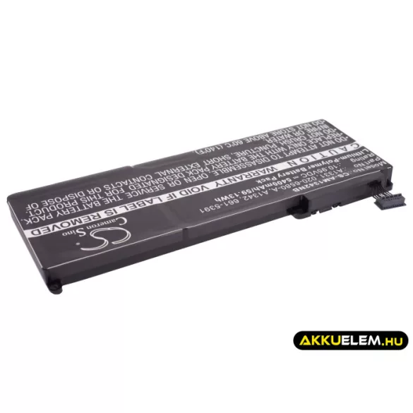 Utángyártott Apple laptop Li-Polymer akkumulátor 10.95V 5400mAh A1331, A1342 - CameronSino