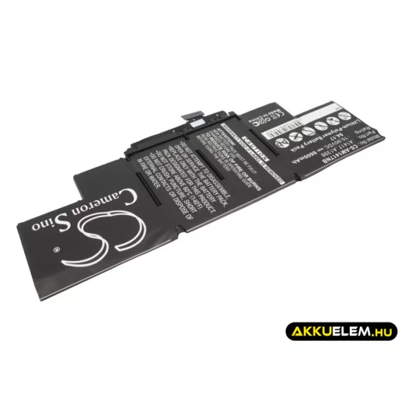 Utángyártott Apple laptop Li-Polymer akkumulátor 10.95V 8600mAh A1417, A1398 - CameronSino