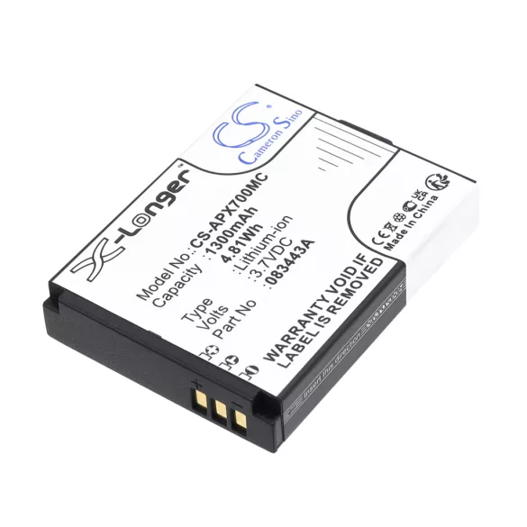 Utángyártott Actionpro Kamera Li-ion akkumulátor 3.7V 1300mAh 083443A - CameronSino