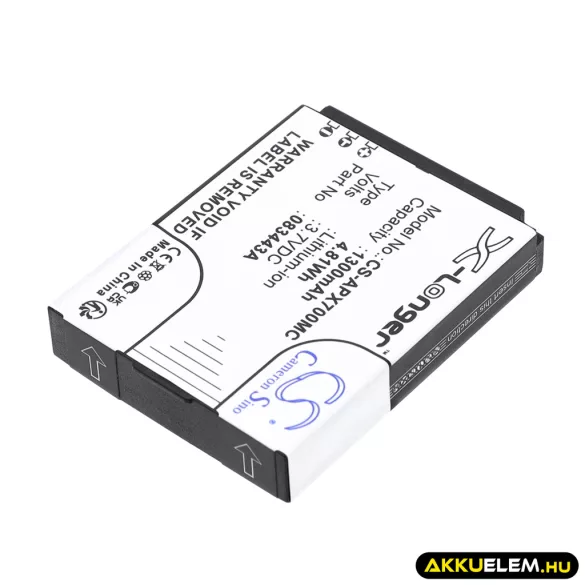 Utángyártott Actionpro Kamera Li-ion akkumulátor 3.7V 1300mAh 083443A - CameronSino