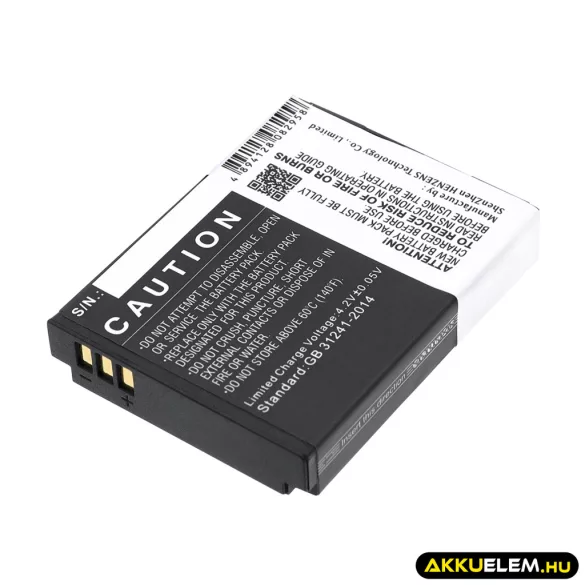 Utángyártott Actionpro Kamera Li-ion akkumulátor 3.7V 1300mAh 083443A - CameronSino