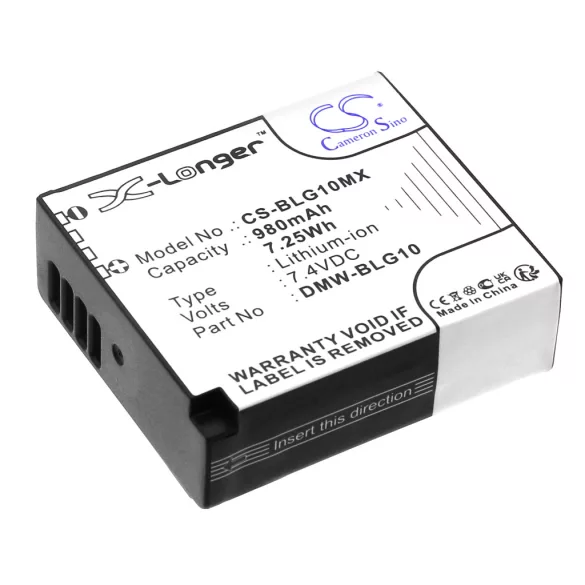 Utángyártott Leica Kamera Li-ion akkumulátor 7.4V 980mAh BP-DC15 - CameronSino