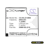 Utángyártott Leica Kamera Li-ion akkumulátor 7.4V 980mAh BP-DC15 - CameronSino