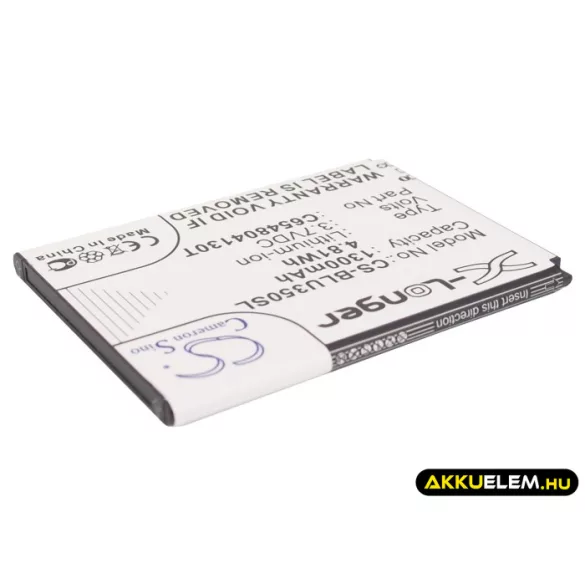 Utángyártott BLU mobil Li-ion akkumulátor 3.7V 1300mAh C654804130T - CameronSino