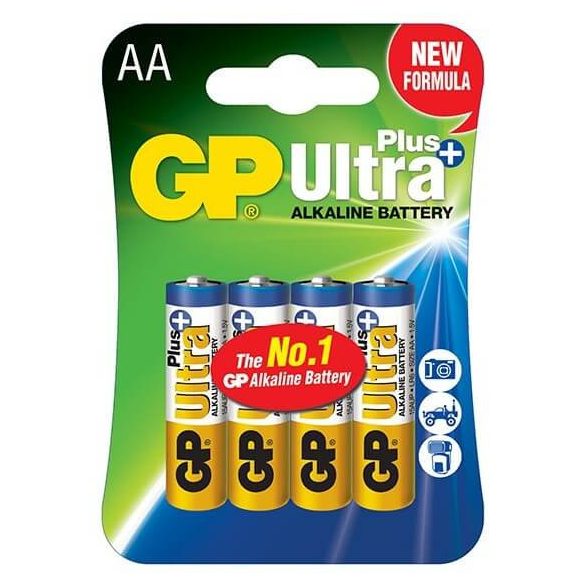 GP Ultra Plus LR6 AA tartós elem 4db/bl  (ár/db) 15AUP