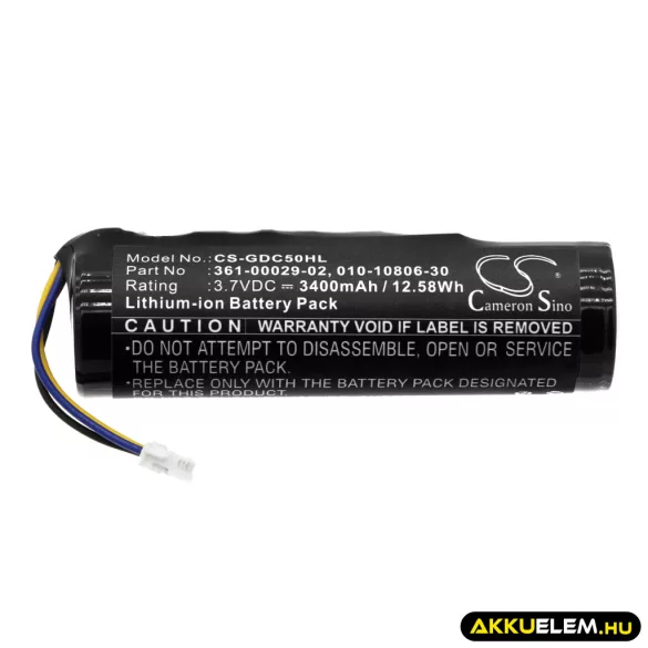 Utángyártott Garmin Kutyanyakörv Li-ion akkumulátor 3.7V 3400mAh 010-10806-30, 010-11828-03 - CameronSino