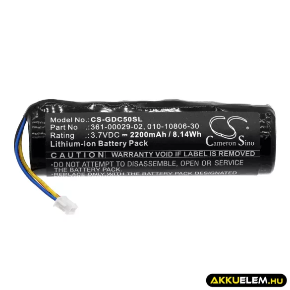 Utángyártott Garmin Kutyanyakörv Li-ion akkumulátor 3.7V 2200mAh 010-10806-30, 010-11828-03 - CameronSino