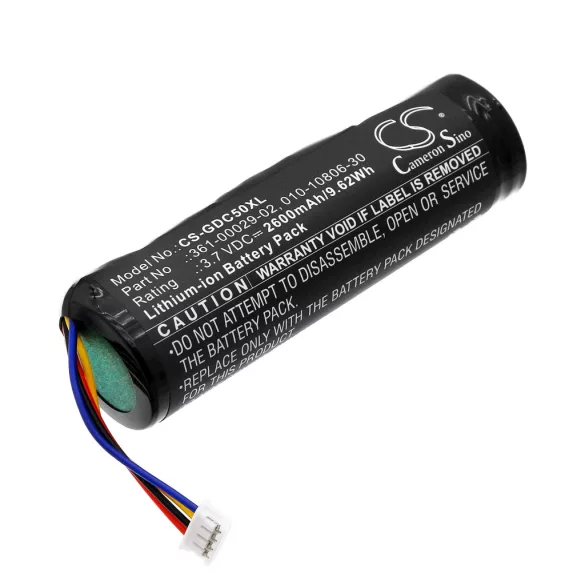 Utángyártott Garmin Kutyanyakörv Li-ion akkumulátor 3.7V 2600mAh 010-10806-30, 010-11828-03 - CameronSino