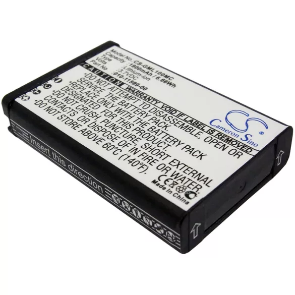 Utángyártott Garmin Kamera Li-ion akkumulátor 3.7V 1800mAh 010-11599-00, 010-11654-03 - CameronSino
